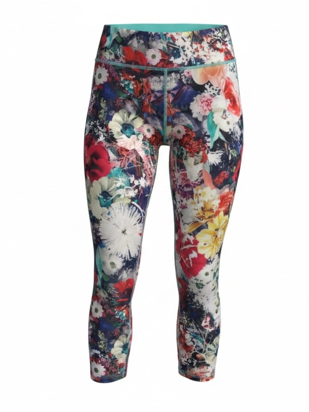 Spalding Floral Print Athletic Capri Leggings